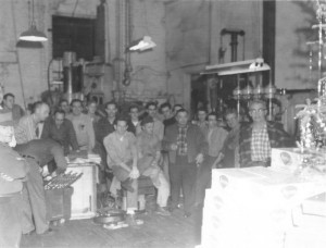 1950s Christmas party at LE Sauer Machine Co.